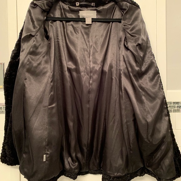 Ann Taylor Black Chenille Mid-Length Jacket - Picture 2 of 5